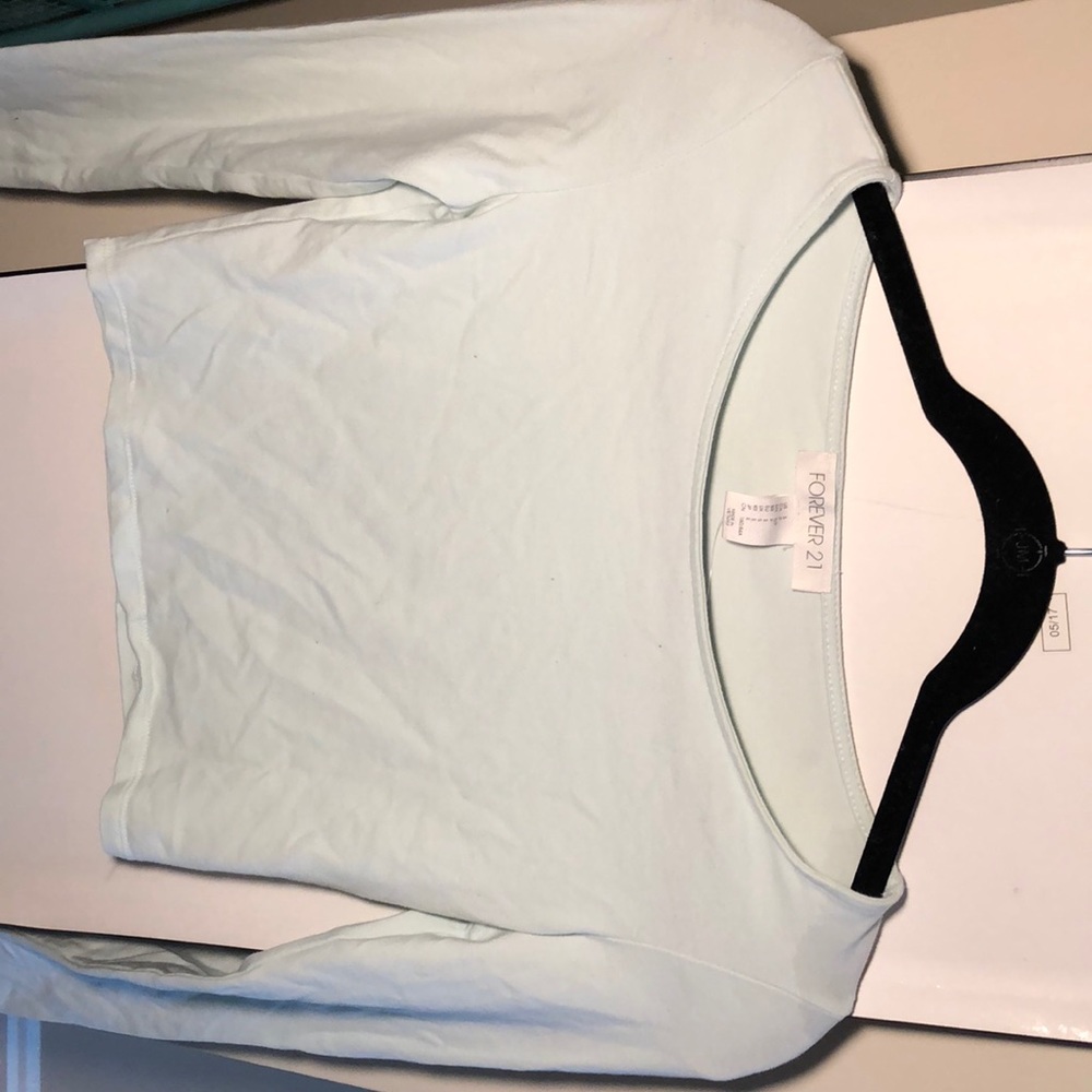 Long Sleeved Crop Top Shirt